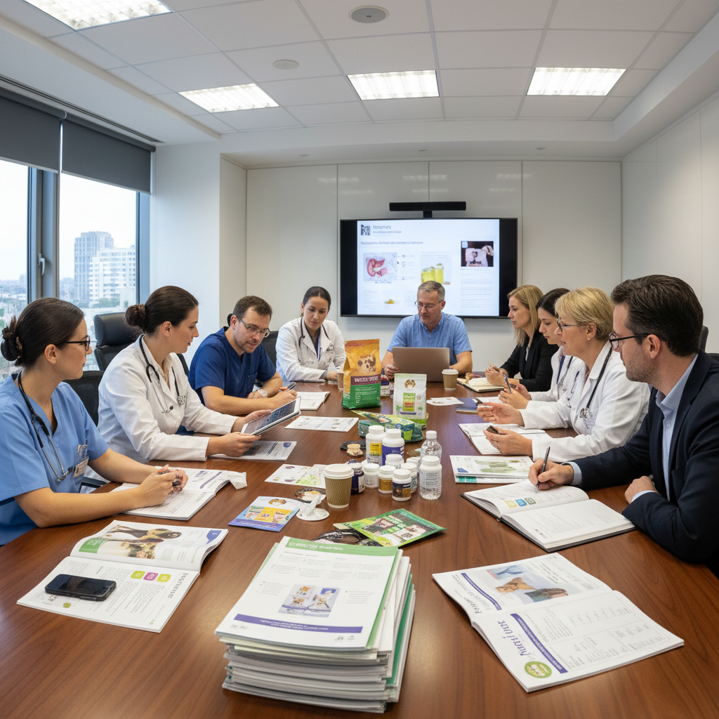 Pet industry professionals collaborating and building business partnerships