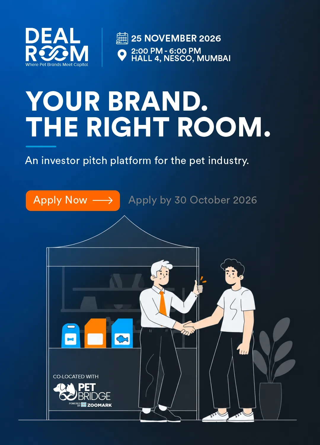 Deal Room - Your brand. The right room. An investor pitch platform for the pet industry. - PetBridge 2026