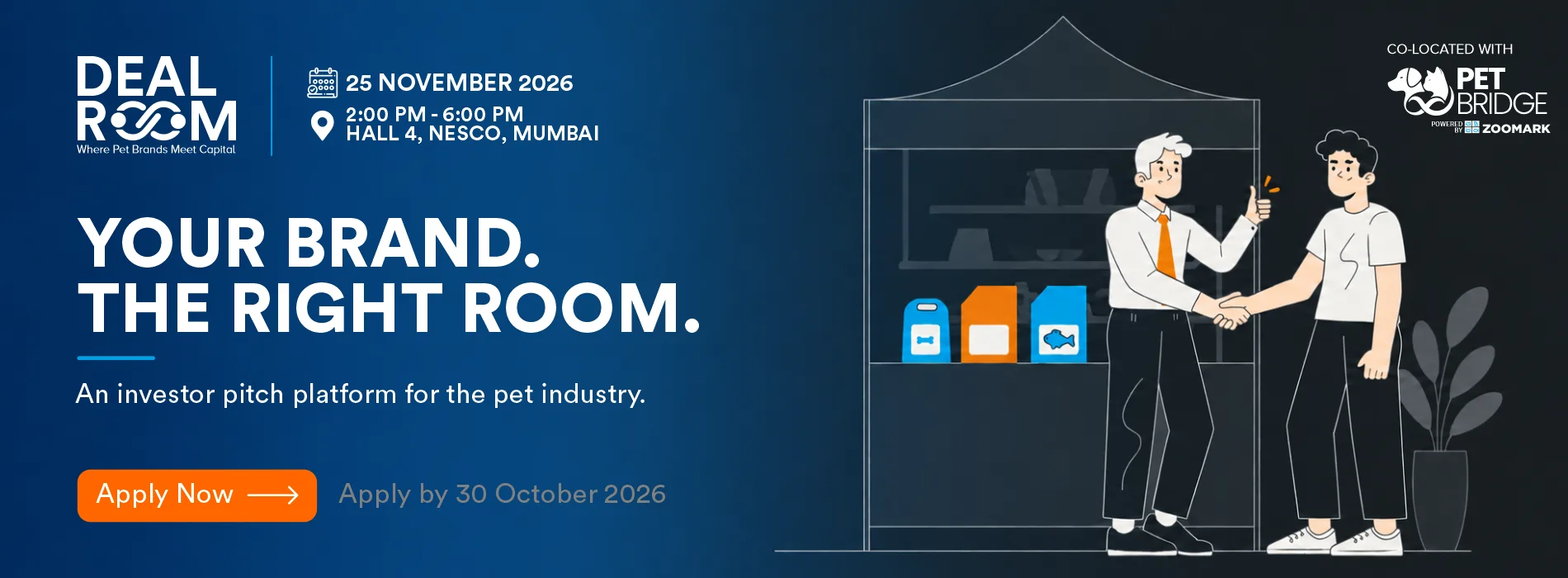 Deal Room - Your brand. The right room. An investor pitch platform for the pet industry. - PetBridge 2026